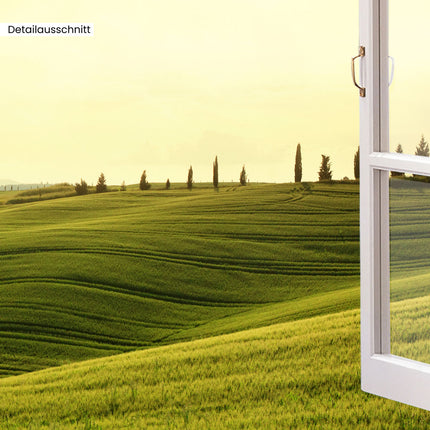 Leinwandbild Fensterblick "Toscana"