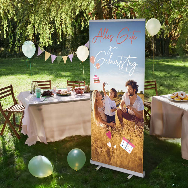 Tolles Banner zum Geburtstag gestalten - direkt online auf dekoli.de