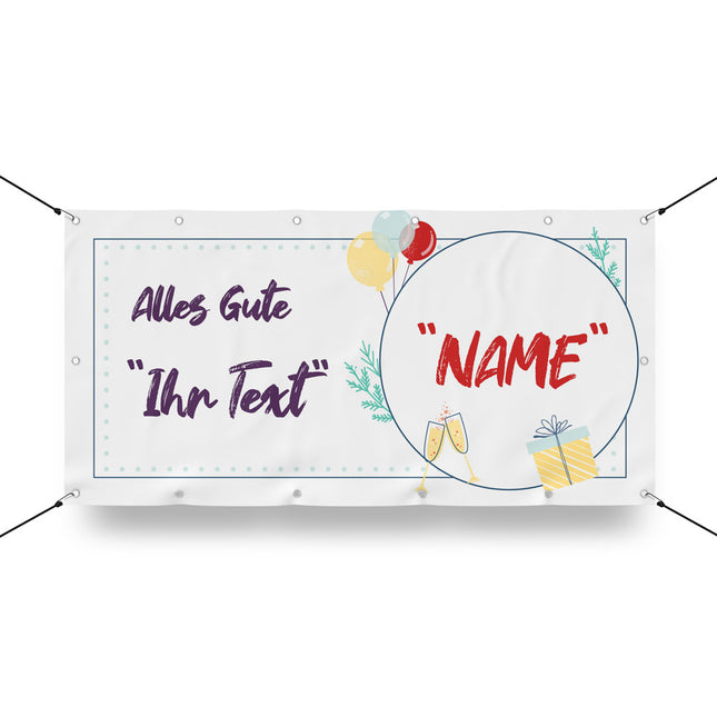 Banner Celebration - personalisieren mit Namen und Anlasstext