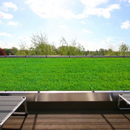 Sichtschutzbanner für Zaun & Balkon Gras