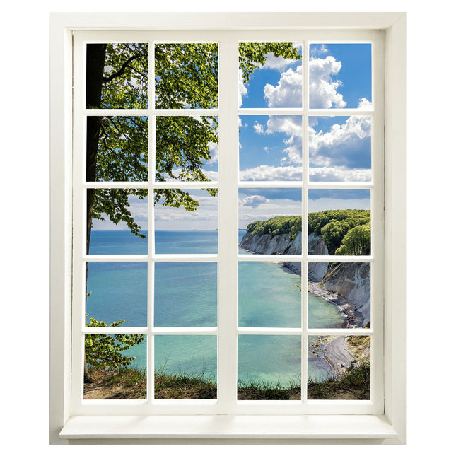 Wandtattoo Fensterblick "Meer und Bucht" Hauptansicht