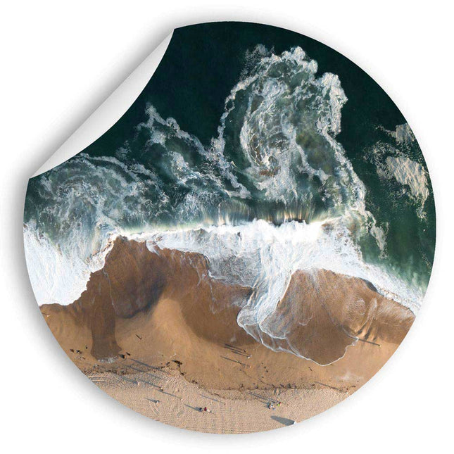 Wandsticker rund "Strand und Meer" Hauptbild 