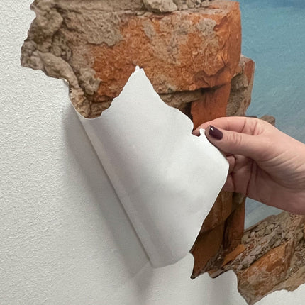 Detailbild Wandaufkleber Rückseite Material selbstklebend